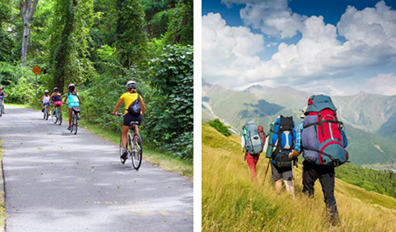 Biking and Hiking