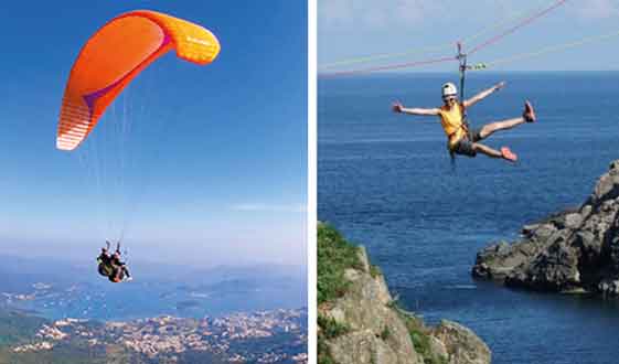 Paragliding & Ziplining